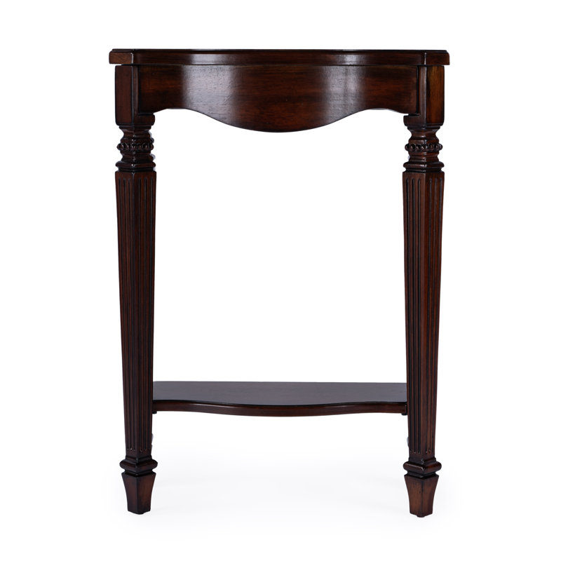 Cheshire Ballerina 22" Console Table, Dark Brown