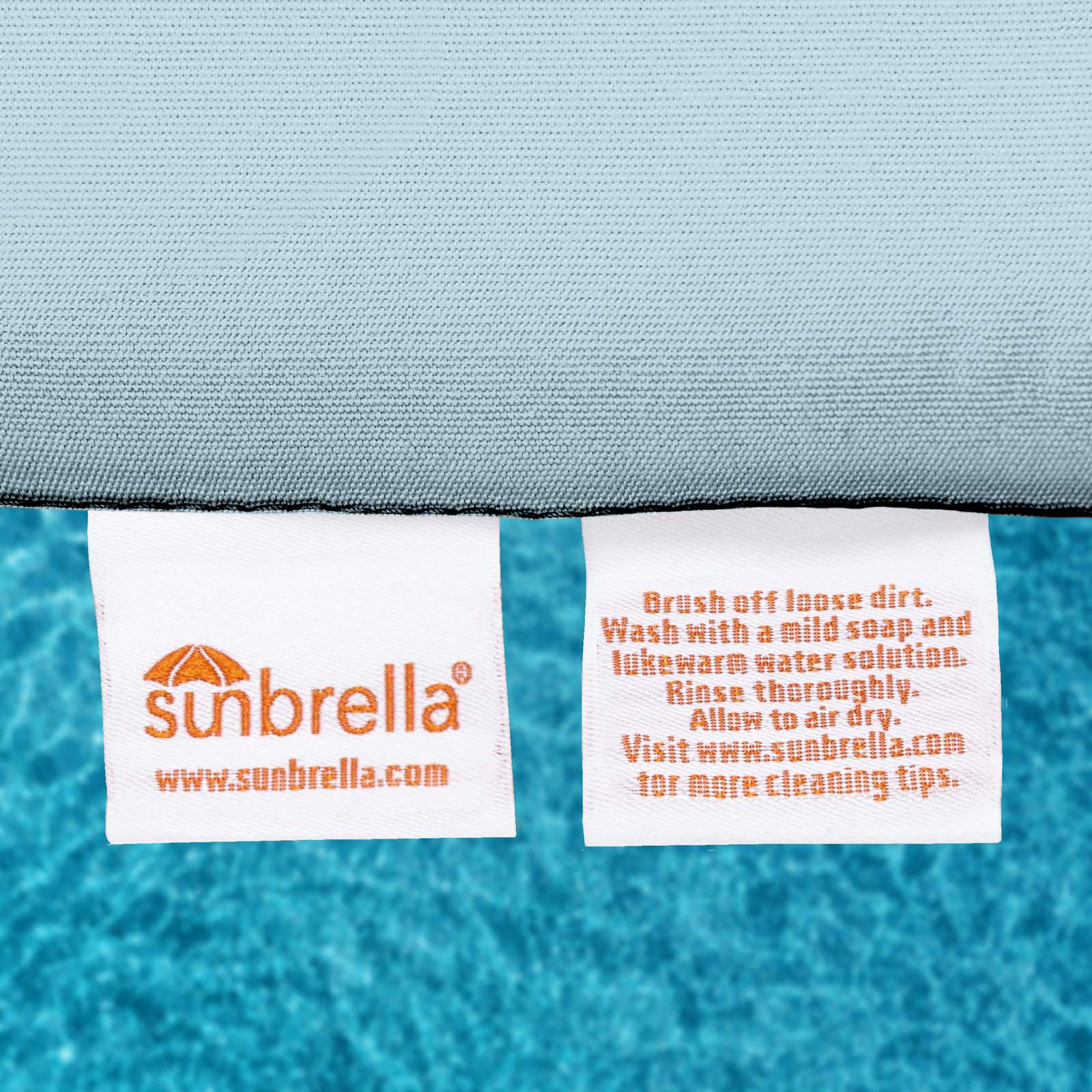 44" Sunbrella® Bench Cushion, Canvas Air Blue Sunbrella® Canvas