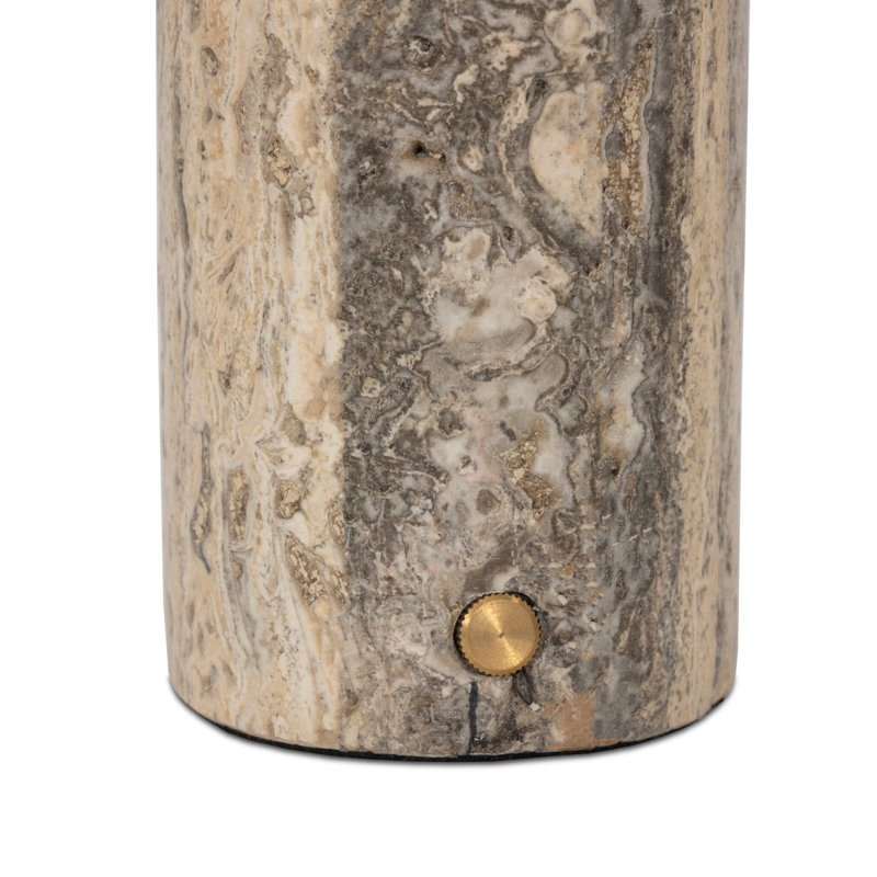 Zana Cordless Table Lamp, Aged Antique Brass Iron