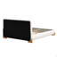 Lit tapissier Boucle, grand lit