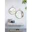 Miroir mural 22 "x 28" avec cadre en fer doré