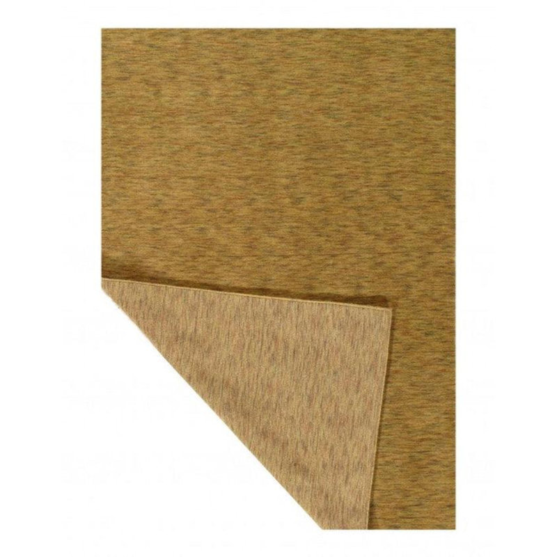 Tapis brun uni en coton / laine uni 4 pi 11 po x 7 pi 11 po