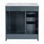 Ensemble de meuble-lavabo autoportant avec 3 tiroirs et portes à fermeture douce-1297373610