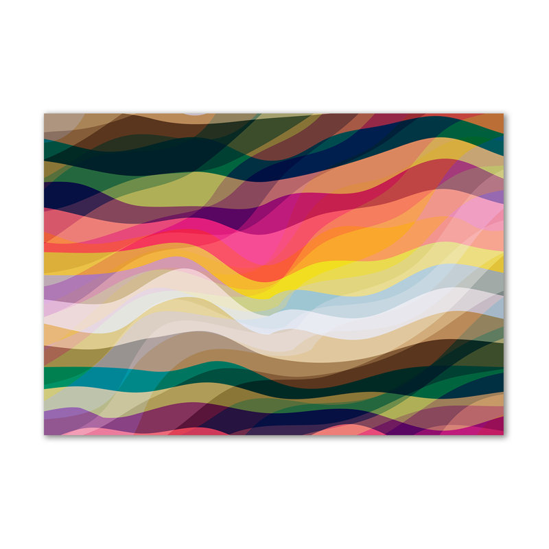 Waves Abstraction - Wrapped Canvas Print
