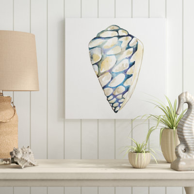 Aquarelle Shells III by Chariklia Zarris - Wrapped Canvas Painting