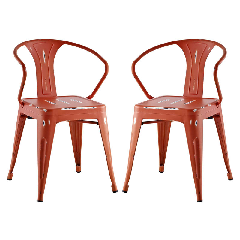 Ensemble de chaises bistro Promade, Rouge
