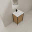 24" Freestanding Bathroom Vanity With Resin Sink & 2 Soft-close Cabinet Doors