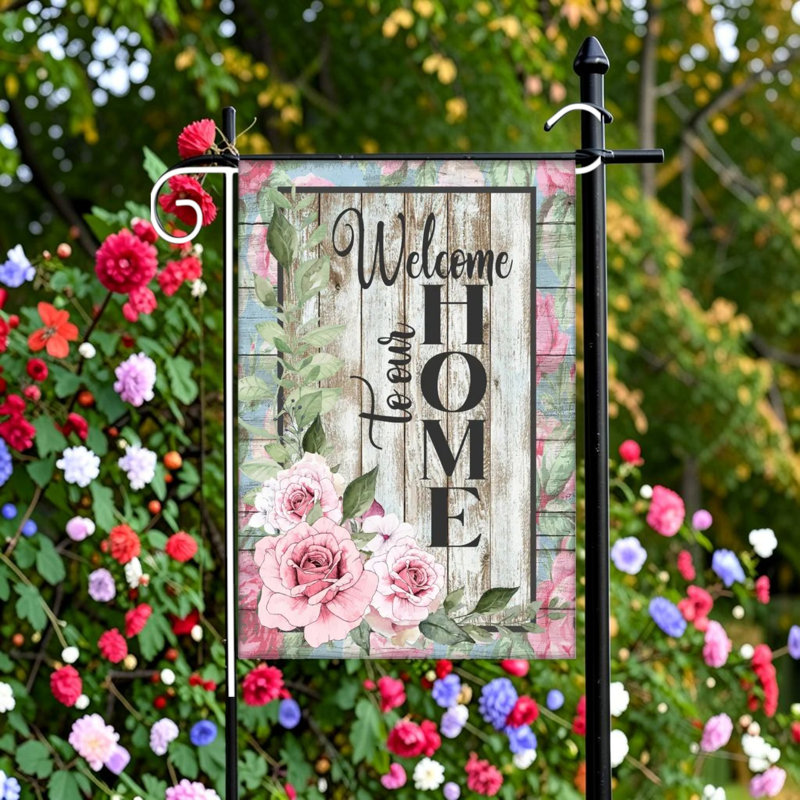 Welcome to Our Home Garden Flag