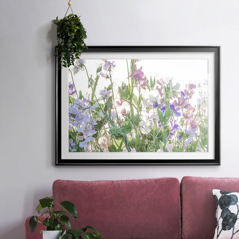 " Fields Of Spring ", Black, 19" H x 27" W x 1.5" D