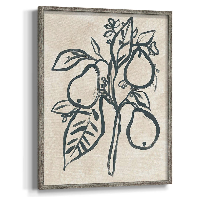 Dorset Shapes III - Matted and Framed Under Acrylic Glass, Large Living Room Wall Art, Distressed Silver Framed Canvas
