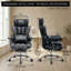Heavy Duty 400 Lbs High Back Ergonomic Executive Chair With Retractable Footrest, Black-569021307