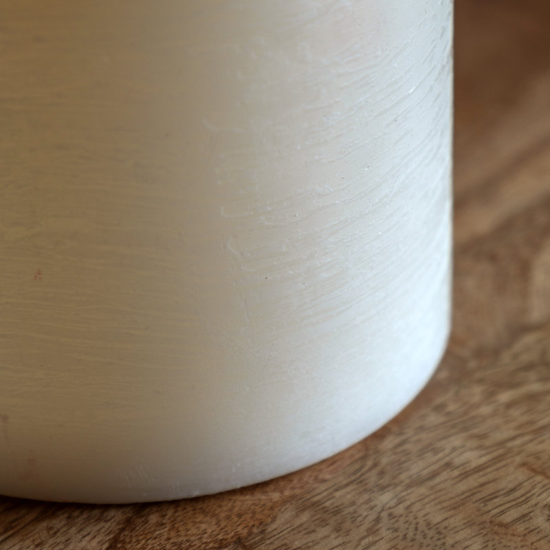 Unscented Flameless Pillar Candle with Plastic Holder