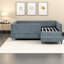 Lit pour enfant multifonctionnel avec rangement, tissu Boucle, design moderne