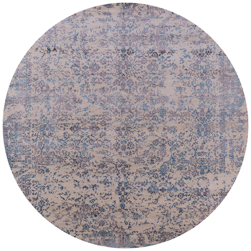 Tapis beige Lexi, Rond 8 pi