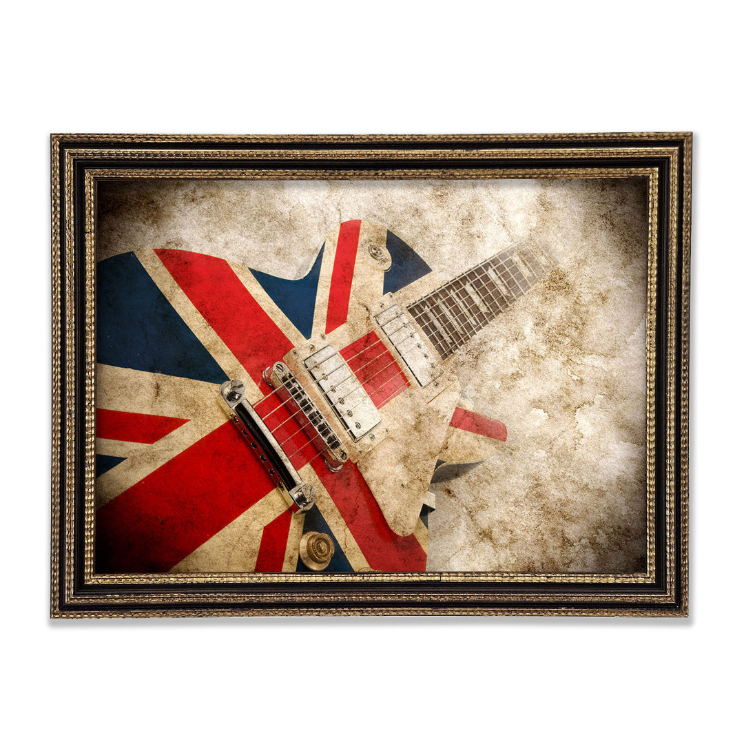 Britische Retro-Gitarre 1 - Druck