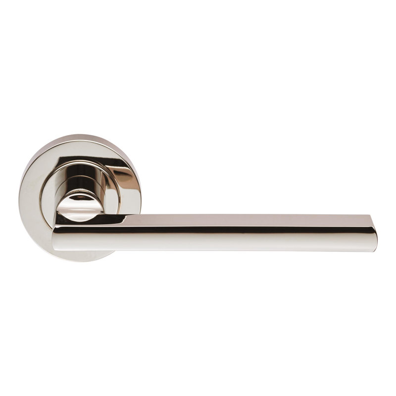 Maryanne Latch Door Handle, Polished Nickel