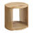 Estie Round Wood Slatted Coffee Table And End Tables Set