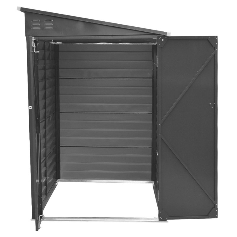 Marjorie 9 ft. W x 4.6 ft. D Galvanised Steel Pent Storage Shed