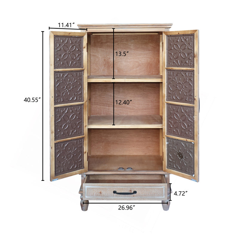 Dwayne 55.12'' Tall Tower Storage Cabinet