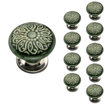 ALLMIX SPOROT 6 Pack Green Malachite Liquid 3D Marbled Cabinet Knobs -  Brass Drawer Knobs with Screws - Kitchen Hardware Drawer Handles for Home  Office Decor 