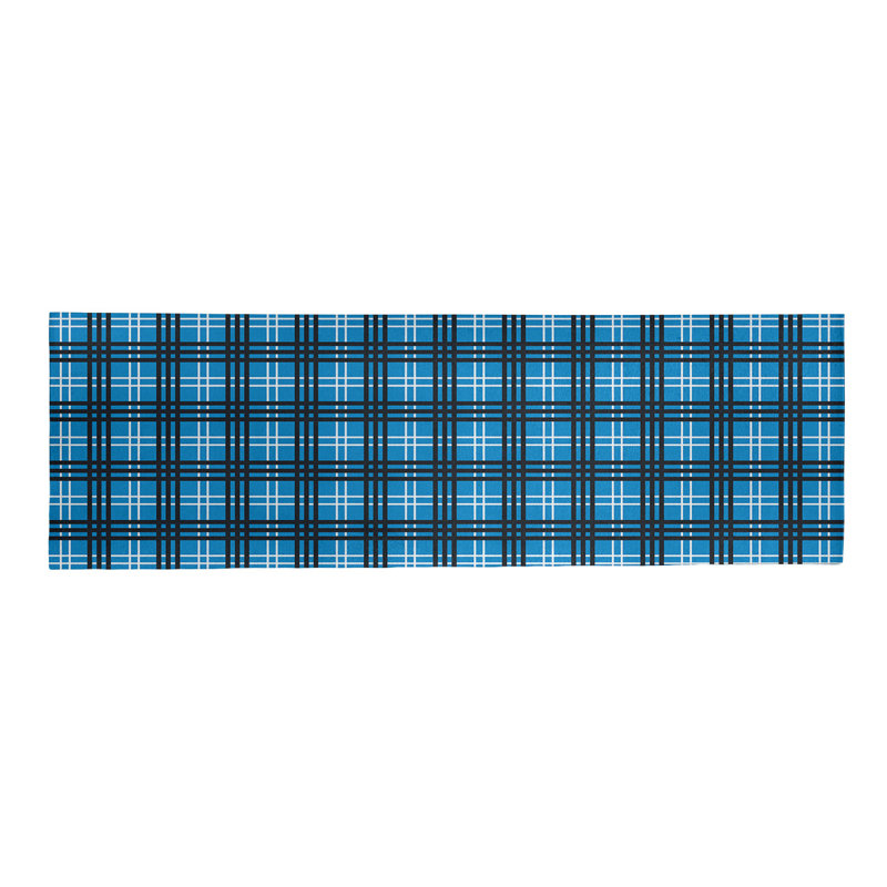 Tapis à carreaux bleu, Tapis de couloir 2 pi 6 po x 8 pi
