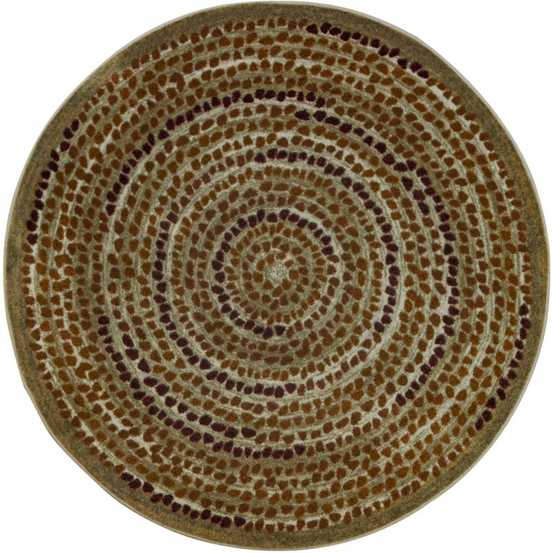 Kid Essentials Playful Pebbles Area Rug, Round 7'7"
