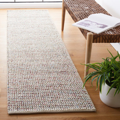 Handwoven Wool Grey Area Rug