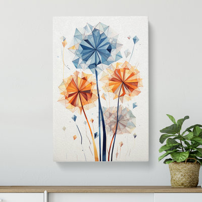 Dandelion Geometric - Wrapped Canvas