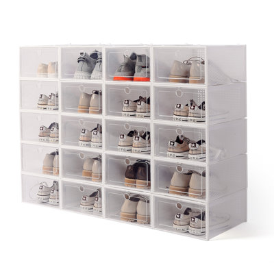 Cherith 20 Shoe Storage Plastic Organizers Stackable