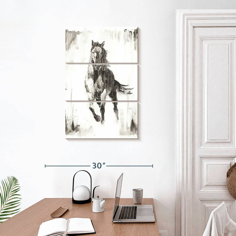 Brampt Rustic Black Stallion II, 32" H x 20" W