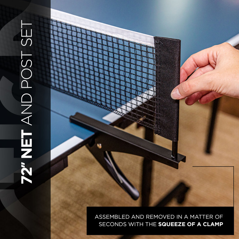 Advantage Lite Blue Folding Indoor Table Tennis Table with Net