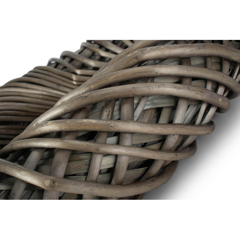 Wicker 50cm Heart Shaped Wreath