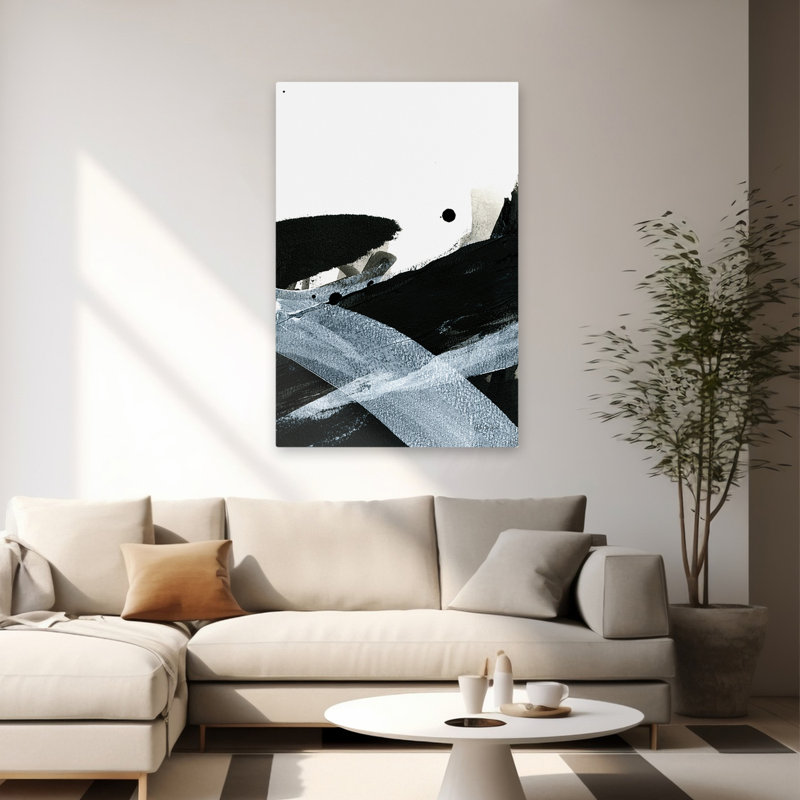 Mouvement contemporain et moderne dégradé II, H 60 po x l 40 po