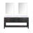 Double Bath Vanity With Mirrors And Open Shelf