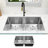 KBFmore Double Bowl Tight Radius Stainless Steel Kitchen Sink Only-89710343-89710344
