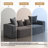 Boneless 2-Piece Upholstered Corduroy Modular Sectional Sofa – Fully Compressed, No Assembly Required-101043266