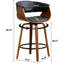 Tabourets de bar pivotants rembourrés 30 po Modern, tabourets d'îlot de cuisine en bois avec repose-pieds-122289453-119858580