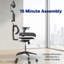 Chaise de bureau ergonomique réglable VIVO