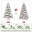 Arbre de Noël enneigé pré-éclairé-1073830569