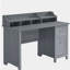 Bureau classique avec rangement, gris