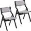Ensemble de 2 chaises pliantes et empilables-1464196370