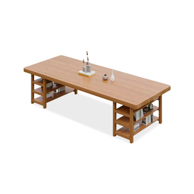 Brown Rectangular Solid Wood desk