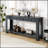 Spacious Console Table with Storage Drawers and Bottom Shelf for Entryway and Hallway, for Organizing and Displaying-365014697