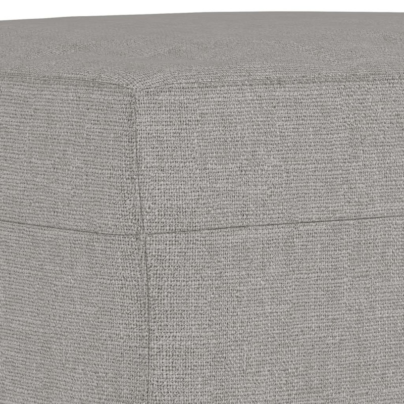 Banc rembourré avec siège rembourré pour tissu de chambre à coucher Mykailah, H 16,1 po x l 27,6 po x P 13,8 po, Gris clair