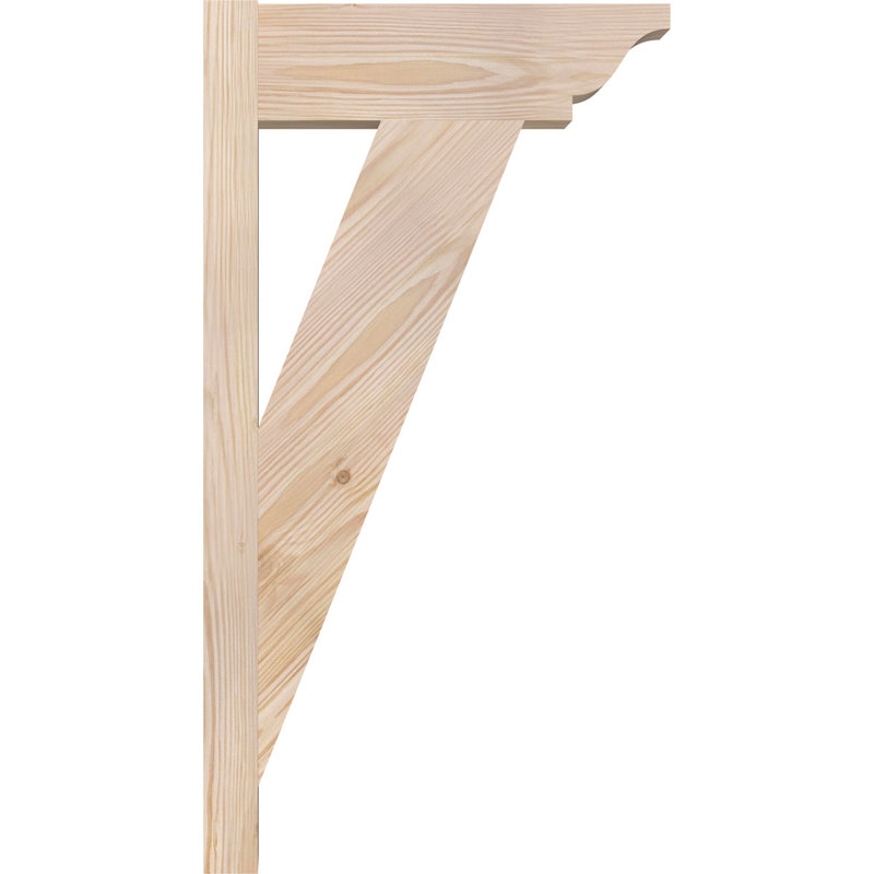 Persienne traditionnelle en bois rustique, Sapin Douglas de 5 1/2 po (lisse), P 14 po x H 26 po
