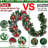 108 in. Lighted Fresh Faux Artificial Garland