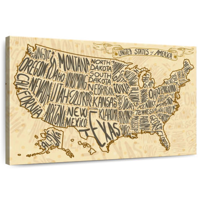 Carte des États-Unis à Aliaz