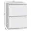 Taahir 2-Drawer Bedside Table 30 cm White