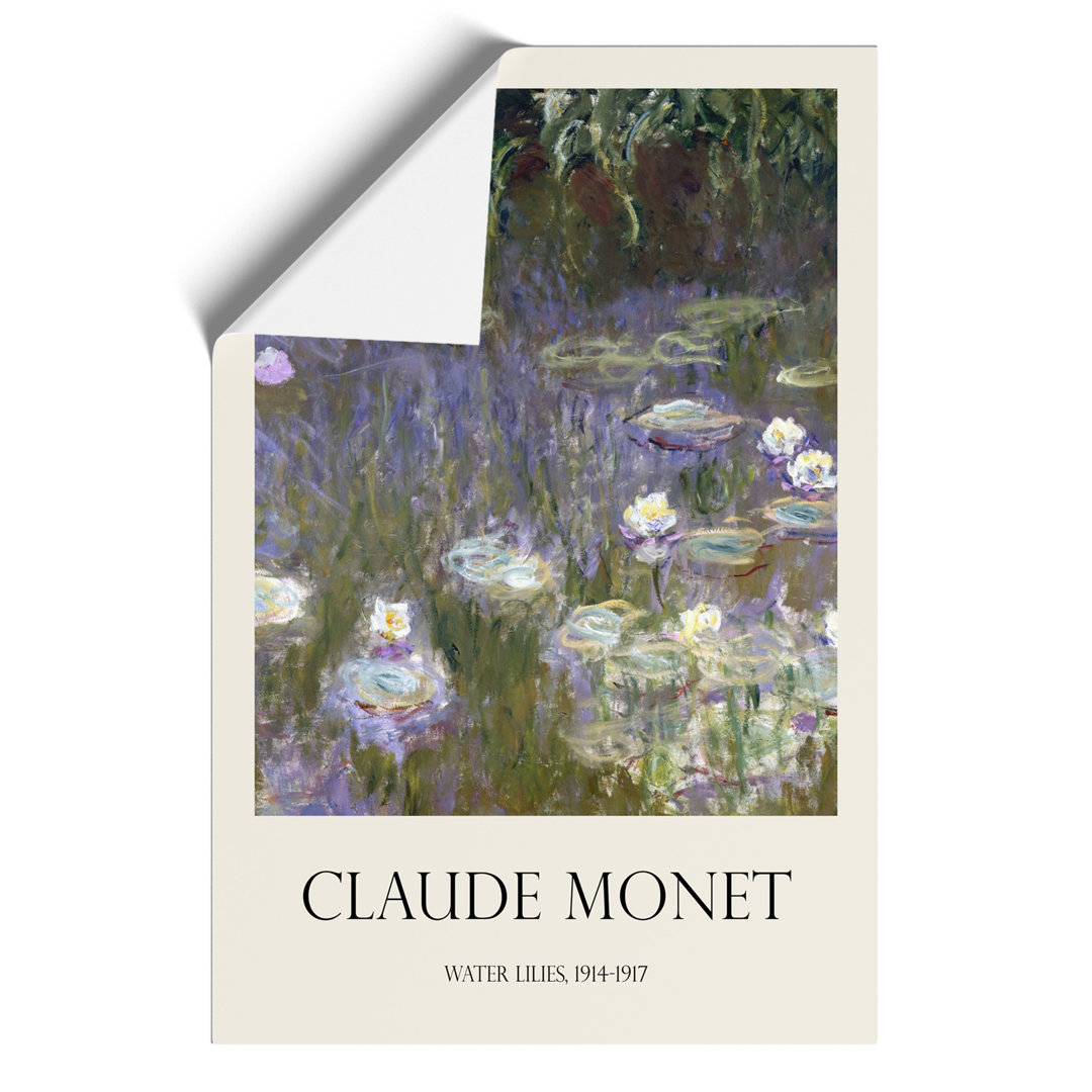 Water Lilies Lily Pond Print by Claude Monet - Frameless Print