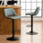 Swivel Adjustable Height Bar Stools, Faux Leather Upholstered Counter Stools, Modern Pub Stools-513740386